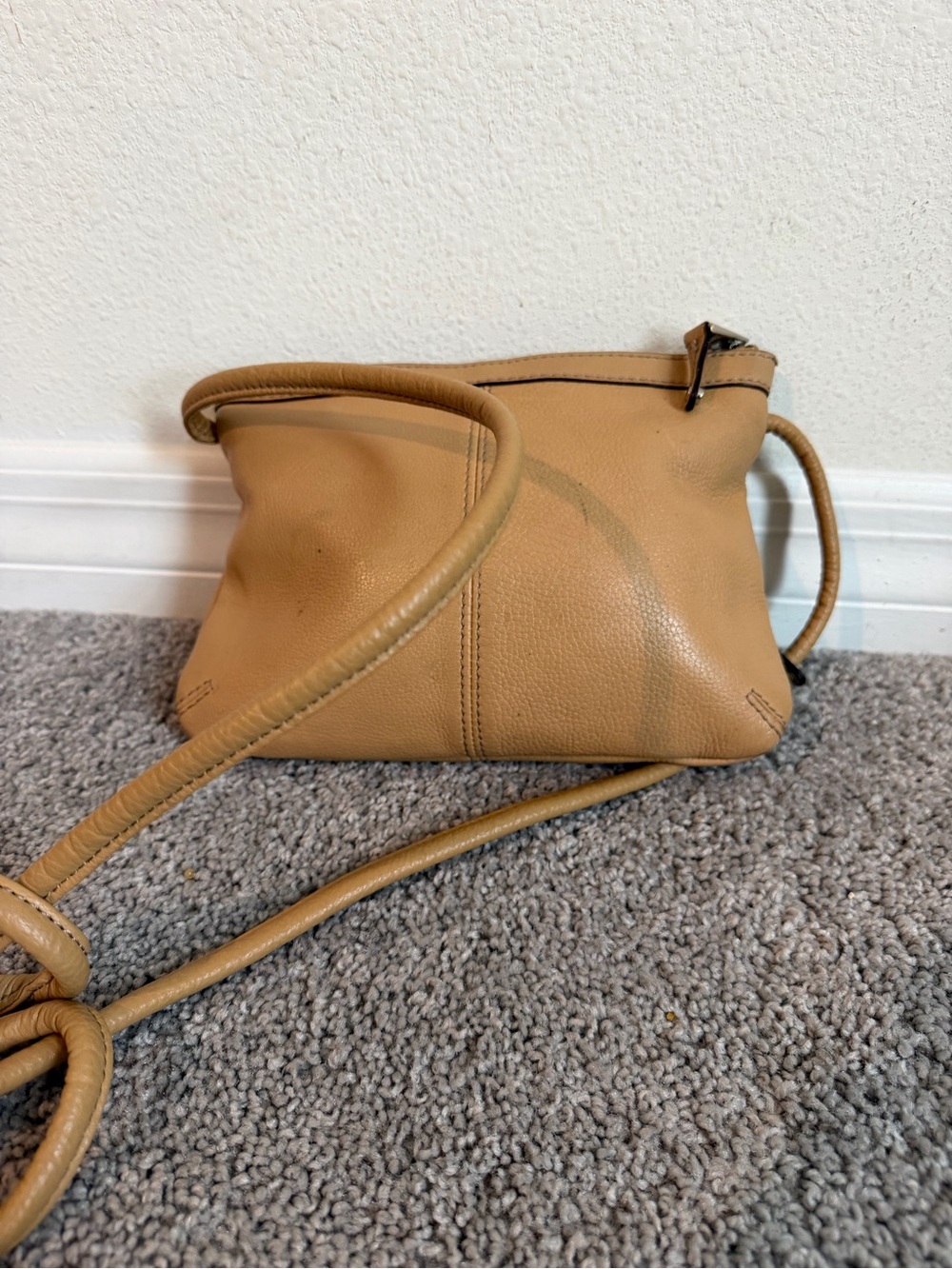 Tan Leather Crossbody Bag - Picture 4 of 6